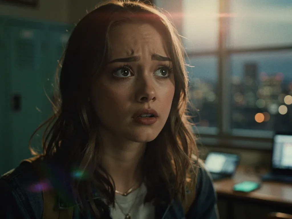 Young actress demonstrating deep emotional character growth in a 2026 YA drama.
