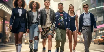 Young adults showcasing diverse fashion trends influenced by popular 2026 dramas.