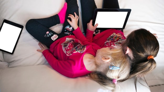 A mockup showing various streaming platforms on different devices (phone, tablet, laptop) displaying different teen drama series. The image should highlight the diversity and accessibility of teen dramas in the digital age.