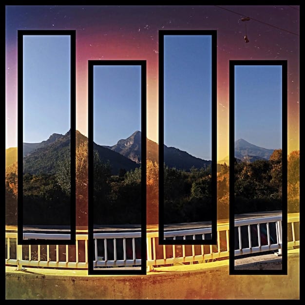 A split-screen image comparing a scene from 